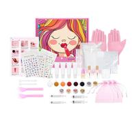 Kit per la creazione di lucidalabbra, lucidalabbra idratante, divertente attività creativa, portatile, facile da usare, cosmetico glitterato fatto a mano, ideale per regali e feste, 1 set