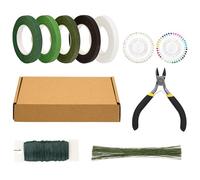 Kit per la creazione di mazzi - Set floreale 10 pezzi | Strumenti e accessori per matrimoni, corpetti, progetti e artigianato fioraio per uomini e donne