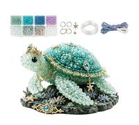 Kit per la creazione di perline, decorazione realistica a tema mare 3D, Keycha con perline, per principianti, appassionati di vacanze, , attività in classe, progetti fai da te
