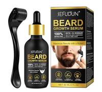 Kit Per La Crescita Della Barba, Con Il Rullo Per Barba, olio siero per la crescita della barba, stimola la crescita della barba e dei capelli, cura la barba, regalo per la cura della barba, 60 ml
