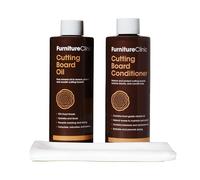 Kit per la cura dei taglieri - Utilizzare per pulire, mantenere, proteggere e ripristinare taglieri - Contiene: 250 ml di olio per taglieri, 250 ml di balsamo per taglieri, e panni senza lanugine