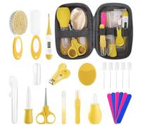 Kit per la cura del bambino e la cura del bambino per neonati, 25 pezzi, kit di sicurezza per la cura del bambino, set per la cura della scuola materna, prodotti per la cura del bambino (giallo)