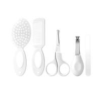 Kit per la cura della sicurezza dei neonati, set per la cura della sicurezza dei bambini, con spazzola per capelli, pettine, tagliaunghie, accessori essenziali per neonati, 5 pezzi, scrittura