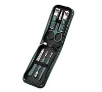 Kit per la cura delle per unghie - Kit di strumenti per pedicure tagliaunghie da 6 pezzi - portatile per la cura della pedicure in acciaio con custodia per salone di bellezza, posto di lavoro, via