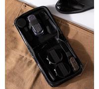 Kit per la cura delle scarpe con custodia per uomini per scarpe in pelle e