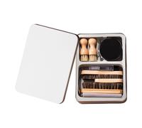 Kit per la cura delle scarpe e polacco per cuoio in metallo kit di