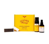 Kit per la cura di pelle, camoscio e nabuck: pulitore, protettore per camoscio e gomma: Pulisce, protegge e ripristina scarpe, stivali, Ugg, mobili, giacche, borse e vestiti. Sicuro per tutti i colori
