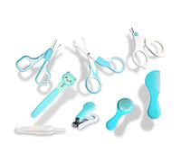 Kit per la cura e la cura del bambino, kit per la cura del bambino, set essenziale per la cameretta dei bambini, con 4 tagliaunghie, forbici, pinzette, pettine, idea regalo