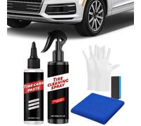Kit per la Lucidatura dei Pneumatici - Lucidante Auto Ad Alto Lucido E Lunga Durata | Rivestimento Per La Cura Dei Pneumatici - per Pulizia Lucidatura Cerchioni Lavoro Detailing Auto Cura Esterna Gara