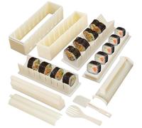 Kit per la preparazione di sushi, kit per sushi, stampi per sushi con forme per sushi e riso, kit per sushi, kit per sushi per principianti, stampo per onigiri, strumento per sushi fai da te