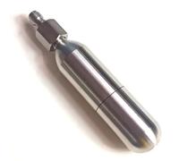 Kit per la produzione di birra e vino, mini cartuccia di CO2, adattatore per gonfiaggio della birra, cartucce ricaricabili con filettatura 3/8-24 UNF per birra fatta in casa, caffè, soda succhi di