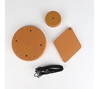 Kit per la produzione di carillon eolici - Parti di ricambio in mogano per campanello a vento fatto a mano (Clapper, Round Top, Wind Catcher, Nylon Cord escluso il tubo Windchime)