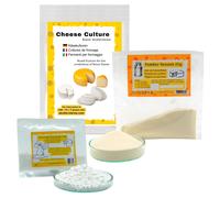 Kit per la Produzione di Formaggio : Caglio Colture Batteriche Cloruro di Calcio