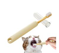 Kit Per La Pulizia Dei Denti Del Cucciolo Silicone Doppia Testa Setole