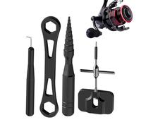Kit per la pulizia dei mulinelli, kit per la cura 'attrezzatura da , set di precisione per la cura del mulinello da riva, barca, kayak, acqua salata, acqua , campeggio