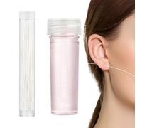 Kit Per La Pulizia Dei Piercing All'Orecchio - 70 Pezzi per la Pulizia dei Fori degli Orecchini,Soluzione Delicata Da 15ml Per Igiene Orecchie Uomini e Donne