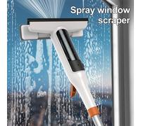 Kit per la pulizia dei vetri delle finestre 3 in 1 Mop per pulire l'altezza regolabile per la casa per parabrezza dell'auto con rondella spray per vetro raschietto WHITE