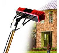 Kit per la pulizia del tetto della veranda da 7 m, attrezzatura per la pulizia delle finestre con spazzola per pannello solare, tubo di alimentazione dell'acqua da 20 m, facile da rimuovere, design