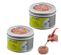 Kit per la pulizia della punta di saldatura, 2 fili per la pulizia della punta della saldatura, spugna per punte di saldatura, detergente per ferro Ttip per saldatura, adatto per riparazioni