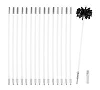Kit per la pulizia della stufa a pellet regolabile, spazzola per la pulizia dei caminetti, 100 mm, kit per la pulizia della stufa a granelli, strumento per la pulizia dei camini