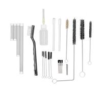 Kit per la pulizia dell'aerografo Strumento per la pulizia a spruzzo Set completo con bottiglia di lubrificazione Spazzole Aghi Accessori per manutenzione dello spruzzatore