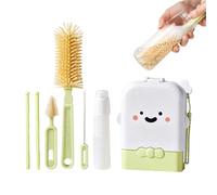 Kit per la pulizia delle bottiglie, set per la pulizia dei biberon con custodia, lavasciuga verticale pieghevole, rondella portatile per cucina, alimentazione, viaggi, spiaggia, volo in aereo