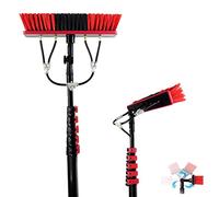 Kit per la pulizia delle finestre estensibile, asta telescopica e spazzola alimentata ad acqua per una lunga portata, pulitore per finestre in alluminio e pannelli solari per la pulizia del tetto
