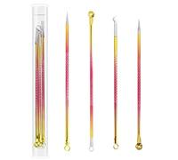 Kit per la pulizia di brufoli e brufoli e brufoli, trattamento di bellezza per la cura della pelle, con gancio, trattamento di bellezza, per acne e brufoli, 4 pezzi