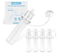 Kit per la raccolta del colostro, borsa multiuso per conservare il latte materno, collettore di colostro portatile, riutilizzabile, kit di raccolta del colostro senza BPA, 6 ml-5 pezzi