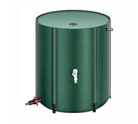 Kit per la raccolta dell'acqua piovana portatile pieghevole con rubinetto e coperchio per una raccolta e conservazione efficiente dell'acqua piovana - Soluzione per la raccolta dell'acqua esterna