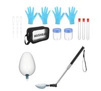 Kit per la raccolta delle urine del cane, contenitori per la raccolta delle urine con manico telescopico, supporto portatile e regolabile per animali domestici, mobili da giardino, pavimento, moquette