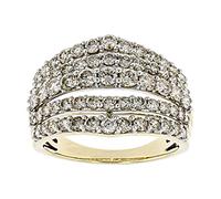 Kit per La Realizzazione Di Anelli in Resina Anelli a fascia per donna Anello Matrimonio Fidanzamento Anniversario Anello di promessa nuziale Anelli Di Maiale (Gold, 6)