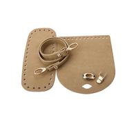 Kit per la realizzazione di borse fai da te, 3 pezzi/set borsa a tracolla in similpelle con tracolla inferiore for borsa a tracolla intrecciata for cucito a mano, tutti i materiali fatti a mano(Khaki
