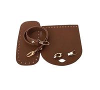 Kit per la realizzazione di borse fai da te, 3 pezzi/set borsa a tracolla in similpelle con tracolla inferiore for borsa a tracolla intrecciata for cucito a mano, tutti i materiali fatti a mano(Coffee