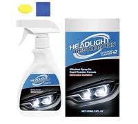 Kit per La Rigenerazione dei Fari, Kit Restorer Lenti Faro, Spray Ristrutturante Spugna E Asciugamano per Manutenzione Auto Detailing Veicoli Guida Notturna, per Manutenzione Veicoli SUV Auto Gara