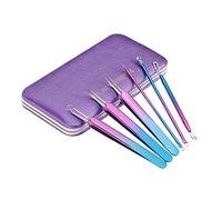 Kit per la rimozione di punti neri e acne 6pcs Aghi for acne in acciaio inossidabile DOWD-EDDING Set Blackhead Remover Pimple Tool Rimozione dell'acne 6pc Trattamento del kit for difetti Set per la ri