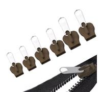 Kit Per La Riparazione Delle Cerniere - 6 Pezzi Materiali Per Cucito E Artigianato Rimovibili E Riutilizzabili | Pomelli e Testine di Cerniera - Per Cappotti Giubbotti Borse Zaini Tende Valigie Borset