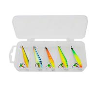 Kit Per La Sul Ghiaccio - Attrezzatura Per Pesci Realistica Riflettente Da 5 Pezzi | Per La Sul Ghiaccio In Lega | Per Acqua, Acqua Di Mare, Fiume, Lago, Ruscello, Acque Po