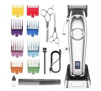 Kit per la toelettatura del cane senza fili, rasoio a basso rumore con 8 pettini guida a 2 velocità, per cani di piccola taglia e grandi gatti, cappotti spessi