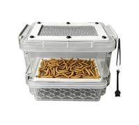Kit Per L'allevamento Dei Della Farina - Contenitore Pèr Ľ'aľlevamento Dèi Vèrmi Dèlla Fàrina | Alimentatore Peŗ Veŗmi, Scatola Filtro Antiodore A Prova Di Umidità P̄er Alłevamento Dì Insetti Co