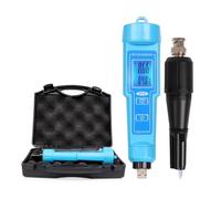 Kit per l'analisi del suolo, PH-61181 Misuratore di pH digitale, analizzatore di acidi, tester a qualità 'acqua, sonda pH sostituibile for terreno, formaggio, panna, carne, latte