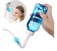 Kit per lavaggio dei seni nasali per adulti e bambini - Irrigatore nasale Neti Pot blu da 300 ml