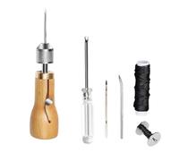 Kit Per Lavorare Il Cuoio - Attrezzi Resistenti Per Lavori Su Pelle,Filato Da Cucitura Per Sedili Divani Borse Mobili E Accessori