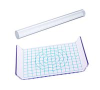 - Kit per Lavorare l’Argilla in 2 Pezzi, con e Piano munito di griglia, in Acrilico, Attrezzi Essenziali per Modellare