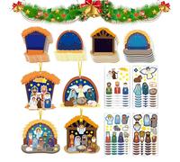 Kit Per Lavoretti Natalizi - Decorazione Natalizia 2D Con Adesivi - Realizza Decorazioni Per L'Albero Di Natale,Per La Casa, La Famiglia, La Finestra, La Celebrazione, L'Aula, E L'Esposizione Stagiona