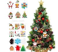 Kit Per Lavoretti Natalizi - Pendente 2D Con Adesivi,Crea I Tuoi Ornamenti Natalizi - Per Bambini E Adulti, Per Albero, Classe, Casa, Inverno, Finestra, Celebrazione, Esposizione Stagionale