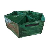 Kit per letto da giardino rialzato in tessuto - Aiuola rialzata divisa in 6 griglie, letti rialzati in tessuto resistente da 27 galloni | Sacchetti per coltivazione da giardino multifunzionali imperme