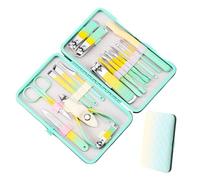 Kit per Manicure delle Unghie 18 Pezzi Set Multifunzionale Per La Cura Con