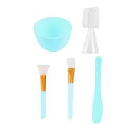 Kit per maschera facciale fai da te con pennello unico e cucchiaio due in, applicatore portatile, prodotti per la cura della pelle | per Beauty Spa Salon Home Routine Riso