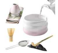 Kit per matcha giapponese, con ciotola e frusta, kit da tè giapponese con colino, paletta e cucchiaio, per latte, caffè, casa, colazione, famiglia, donne, uomini, amanti del tè